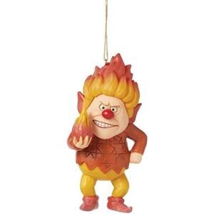 Enesco The Year Without a Santa Claus Heat Miser Holding Fireball Ornament NEW